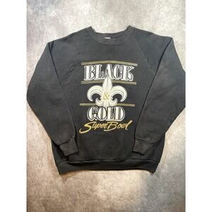 VINTAGE 90s New Orleans Saints Mens XL Spell‎ Crewneck Sweatshirt NFL